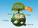 Item number: 300109990 Name: Green planet Type: Flash template